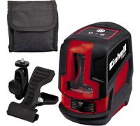 Einhell Niveau laser croix TC-LL 2 (Portée 8 m, Projection facile d'une croix laser, Niveau à bulle digital) Livré avec pince universelle et sacoche de rangement