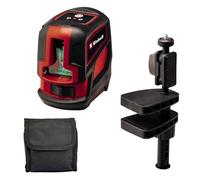 Einhell Niveau laser croix TC-LL2 G (Portée max 16 m, Projection facile d'une croix laser, Niveau à bulle digital) Livré avec pince universelle et sacoche de rangement