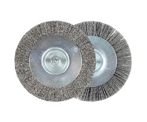 Einhell Original Ensemble de brosses pour joints Ø 110 mm | pour nettoyeur de joints sans fil GE-CC 18/110 Li E | brosse acier largeur 10 mm | brosse nylon largeur 6 mm