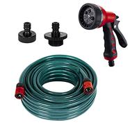 Einhell Original Set de tuyau d’arrosage 4 pièces, 20 m | accessoire pompe | set côté pression | tuyau d’arrosage 20 m | 2 adaptateurs | lance d’arrosage