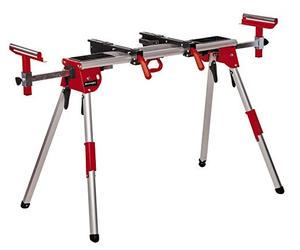 Einhell Original Support pour scie à onglet MSS 1610 | support pour grandes scies à onglet | réglable en hauteur | supports extensibles avec rouleaux | pliable