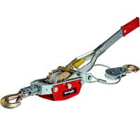 Einhell Palan à levier TC-LW 2000 (capacité de traction maximale avec poulie de 2 000 kg, vendu avec une poulie de mouflage comportant un crochet porte-charge et un étrier de sécurité)