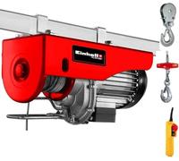 Einhell Palan électrique TC-EH 500 | 800 W | arrêt d’urgence | frein automatique | arrêt de fin de course | câble acier 12 m inclus | poulie avec crochet