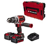 Einhell Perceuse-visseuse à percussion professionnelle TP-CD 18/60 Li-i BL Power X-Change (Li-Ion, 18 V, Brushless, 60 Nm, Frappes 32000 min-1, avec 2 batteries 4,0 Ah et chargeur)