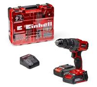 Einhell Perceuse Visseuse à percussion sans fil TE-CD 18/2 Li-i +64 (1 x 2,0 Ah) PXC Einhell (Li-ion, 18 V, Couple 44 Nm) Livré avec 2 Batteries 2,0Ah, Chargeur et 64 Accessoires
