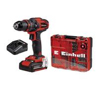 Einhell Perceuse Visseuse à percussion sans fil TE-CD 18/40 Li-i +64 PXC (18V, 40 Nm) Livré avec Batterie 2,0 Ah et Chargeur