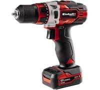 Einhell Perceuse Visseuse sans fil TE-CD 12/1 Li (12 V, 2 Vitesses, Système LED) Livré avec chargeur et 2 batteries