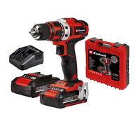 Einhell Perceuse Visseuse sans fil TE-CD 18/40-1 Li (2x1,5 Ah) PXC (18V) Livré avec 2 Batteries 1,5 Ah et un Chargeur