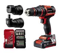 Einhell Perceuse-visseuse sans fil TE-CD 18/45 Power X-Change 18 V 2 Ah adaptateur coudé chargeu