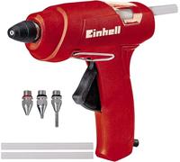 Einhell Pistolet à colle TC-GG 30 | max. 195 °C | préchauffage 300 s | avance mécanique | buses standard, plate et rallongée | 3 bâtons de colle
