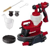 Einhell Pistolet à peinture électrique TC-SY 700 S (700 W, Pulvérisation de laques et de lasures, Tuyau d'air anti-torsion) Livré avec accessoires
