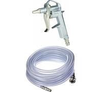 Einhell Pistolet court de soufflage/Soufflette à air comprimé pour compresseur (8 bar max, avec raccord rapide et buse 20 mm) + Tuyau PVC 10m