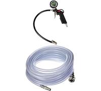 Einhell Pistolet de gonflage avec manomètre digital à pneu pour compresseur à air (pression max 0-13 bar, soupape de décharge, gâchette, embout pour valve et tuyau flexible 40 cm) + Tuyau PVC 10m