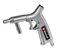 Einhell Pistolet de sablage à air comprimé pour compresseur (7 bar max, abrasif Ø 0,5 mm, gâchette progressive, 4 buses, tuyau et tube d’aspiration inclus)