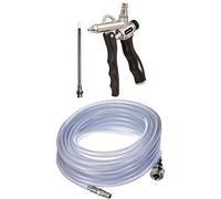 Einhell Pistolet de soufflage à 2 voies/Soufflette à air comprimé pour compresseur (8 bar max, 2 connexions d'air et buse 20/120 mm) + Tuyau PVC 10m