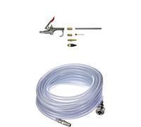 Einhell Pistolet de soufflage en kit/Soufflette à air comprimé pour compresseur (8 bar max, avec raccord rapide et 7 embouts) + Tuyau PVC 10m