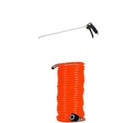 Einhell Pistolet long de soufflage/Soufflette à air comprimé pour compresseur (8 bar max, avec raccord rapide et buse 500mm) + Tuyau spirale 8m