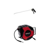 Einhell Pistolet long de soufflage/Soufflette à air comprimé pour compresseur (8 bar max, avec raccord rapide et buse 500mm) + Dévidoir auto
