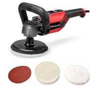 Einhell Polisseuse-ponceuse CC-PO 1100/150 CE (1100 W, Ø 150 mm plateau de polissage, vitesse de rotation électronique 500 - 3.500 min-1, électronique constante, accessoires inclus)