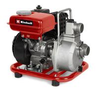 Einhell Pompe d’évacuation thermique GC-PW 16 (1.6 kW, moteur 4 temps) avec 2 adaptateurs pour tuyaux + colliers, et crépine