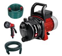 Einhell Kit Pompe d'arrosage GC-GP 6538 Set/I (650 W, Hauteur de refoulement 36 m, Câble d‘alimentation 1,4 m) Livré avec tuyau d’aspiration de 4 m, tuyau d’arrosage de 20 m + pistolet pulvérisateur