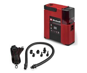 Einhell Pompe SUP sans fil SUPPERO 18/380 PXC (18 V, gonflage + dégonflage, max. 1,38 bar/20 psi, max. 380 L/min, stop auto, bandoulière, avec 7 adaptateurs, sans batterie)