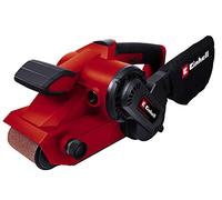 Einhell Ponceuse à bande TC-BS 8038 (800W, 230V, Système d'aspiration et sac à poussière), Rouge