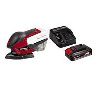 Einhell Ponceuse multifonctions TE-OS 18/150 Li-Solo Power X-Change (18 V, 24 000 oscillations/min, bac collecteur de poussière, avec 6 feuilles abrasives) avec Chargeur et Batterie 2,5Ah