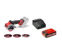 Einhell Professional Mini meuleuse sans fil TP-CO 18/76-C Li BL-Solo (18V, moteur sans charbon, disque Ø 76 mm, profondeur de coupe 16 mm, 4 disques de coupe incl) avec Batterie 4,0Ah PLUS et Chargeur