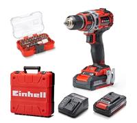 Einhell Professional Perceuse Visseuse sans fil TE-CD 18/50 Li BL Power X-Change (Li-ion, 18V, moteur sans charbon, Couple 50 Nm) Livré avec 2 Batteries 2,0Ah et un Chargeur