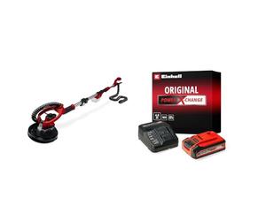 Einhell Professional Ponceuse girafe sans fil TP-DW 18/225 Li - solo Power X-Change (18V, 600-1200 trs/min, 225mm, moteur sans charbon) avec Chargeur et Batterie 4,0Ah PLUS