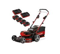 Einhell Professional Tondeuse à Gazon sans Fil GP-CM 36/47 S HW Li Power X-Change (36V, 47 cm Largeur de Coupe, autotractée, Moteur sans Charbon) Livré avec 4 Batteries 4,0Ah et 2 Chargeurs Doubles