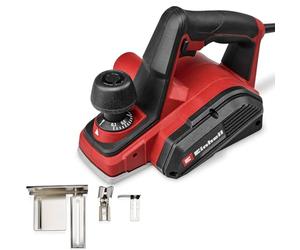 Einhell Rabot électrique TC-PL 800 | 800 W | largeur 82 mm | profondeur copeau jusqu’à 2 mm | butée feuillure/parallèle | sabot auto