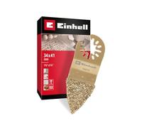 Einhell râpe fine en carbure, 34 x 41 mm | Forme triangulaire compacte | grain grossier | revêtement en carbure | fonction de changement rapide | fixation Open-Back