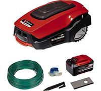 Einhell Robot Tondeuse FREELEXO 1200 LCD BT Power X-Change (18 V, 1200 m², application Bluetooth) Livré avec Kit d'installation et Batterie 5,2Ah