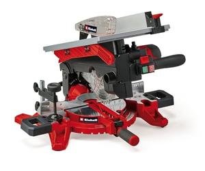 Einhell Scie à onglet avec table supérieure TE-MS 216 T | 1500 W | coupe max. 55 x 120 mm | lame Ø 216 mm | laser | fonction scie circulaire sur table