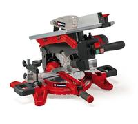 Einhell Scie à onglet combinée table supérieure TE-MS 216 T (1 500 W, lame Ø 216 mm, largeur de coupe 120 mm, profondeur de coupe 55 mm, laser de ligne de coupe, fonction scie circulaire sur table)