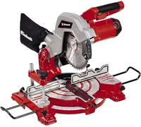 Einhell Scie à onglet TC-MS 216 (1 600 W, table en aluminium coulé sous pression, table pivotante avec butées d'angles, tête de scie inclinable jusqu'à 45°, avec lame aux carbures de tungstène)