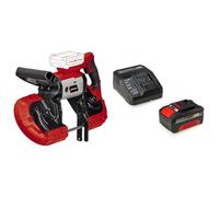 Einhell Scie à ruban sans fil TE-MB 18/127 Li-Solo Power X-Change (18 V, hauteur de coupe 115 mm, largeur de coupe 127 mm, lampe LED + 2 rubans de scie pour les métaux) avec Chargeur et Batterie 4,0Ah