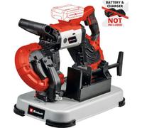 Einhell Scie à ruban sans fil TE-MB 18/127 U Li-Solo Power X-Change (18 V, hauteur de coupe 115 mm, largeur de coupe 127 mm, support, lumière LED, y compris 2x ruban de scie, sans batterie)