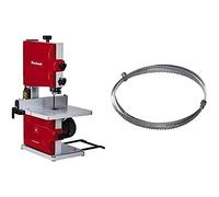 Einhell Scie à ruban TC-SB 200/1 (250 W, Nombre de dents : 6/25.4 mm, Plateau inclinable de -2° à 45°, Butée parallèle, Réglage en hauteur, Guidage sur roulement à billes, Poussoir) + Lame
