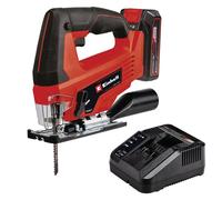 Einhell Scie sauteuse sans fil TC-JS 18/70 Li Kit PXC (18V, profondeur de coupe 70 mm) Livré avec Batterie 2,5Ah et Chargeur