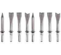 Einhell Set de 4 Burins pour marteau burineur pneumatique (Burin plat, Burin pointu, Burin à rivets, Burin de séparation) (Lot de 2)