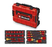 Einhell Set Mallette Outils Électricien E-Case 24 pcs (Certifié IEC 60900, Pinces, Tournevis, Cliquet, Système E-Case)