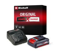Einhell - Starter Kit Power X Change - 18V - Lithium-ION - 1 Chargeur 18 V Plus 1 Batterie 2,0 Ah - avec Témoin de Niveau de Charge, Noir, 2,0 Ah