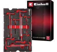 Einhell T-Griff Schraubendreher-Set 9-tlg. Einleger Pad 370526 Insert rouge-noir