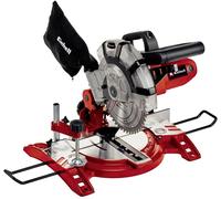 Einhell Scie à onglet TC-MS 2112 (1600 W, Largeur de coupe maximale : 120 mm, Table pivotante, Tête de scie inclinable, Sac à poussière et blocage de sécurité)