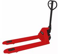 Einhell Transpalette hydraulique TC-PT 2500 (Capacité : 2 500 kg, Diamètre des roues de fourche : 80 mm, Relevage automatique du tion à la verticale, Déplacement silencieux)