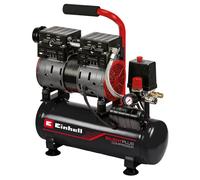 Einhell Compresseur Silencieux TE-AC 6 Silent (550 W, Max. 8 bar, Cuve 6L, 110 L/m, 57dB, moteur sans huile ni entretien)