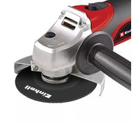 Einhell Meuleuse d'angle TC-AG 125 (850 W, Capot de protection, Blocage de l’arbre, Tête métallique, Livré avec poignée supplémentaire et clé à bride, sans disque)